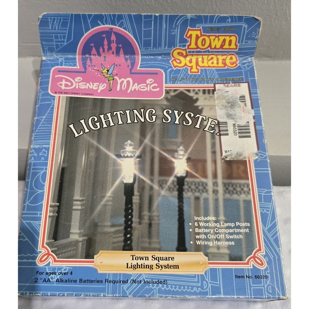Vintage 1988 Disney World Town Square Playset Lighting System #60320 Mint In Box